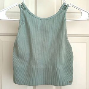 Holister Sports Athletic Bra Tank Top Size M Pistachio Green